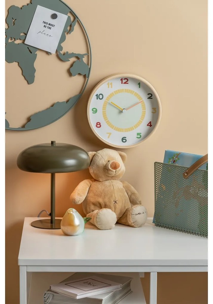 Karlsson 5963MC design ceas de perete albastru deschis, diametru 25 cm