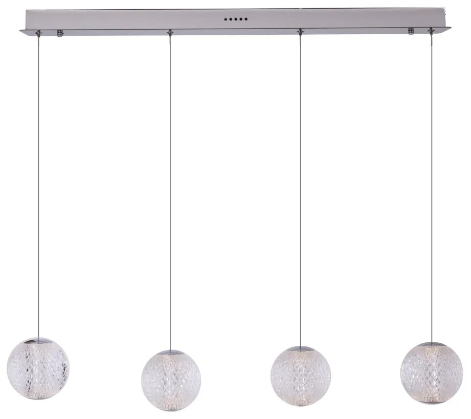 Lustra cu 4 pendule LED design modern NOBILE