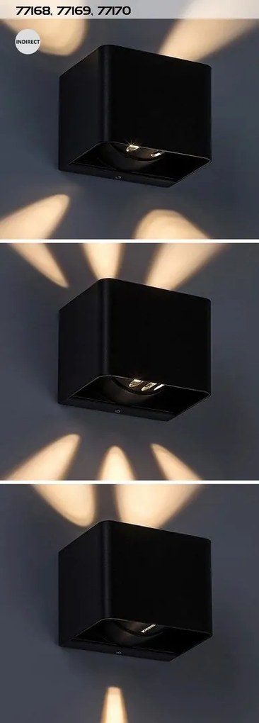 Aplica de exterior iluminat ambiental, Protectie IP54 Hallstatt gri