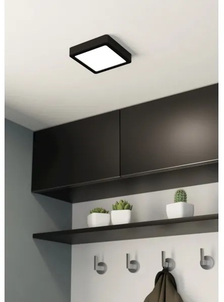 Eglo 900643 - Plafonieră pentru baie FUEVA LED/11W/230V IP44 neagră