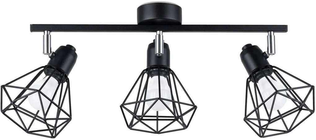 Sollux Lighting Artemis lampă de tavan 3x40 W negru SL.1107