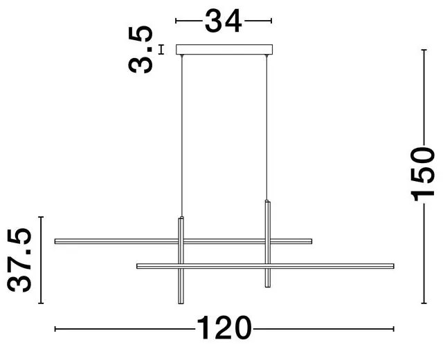 Lustra LED suspendata stil modern minimalist ANTAMA