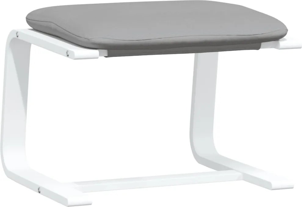 vidaXL Taburet, gri deschis, 51x41x40 cm, material textil