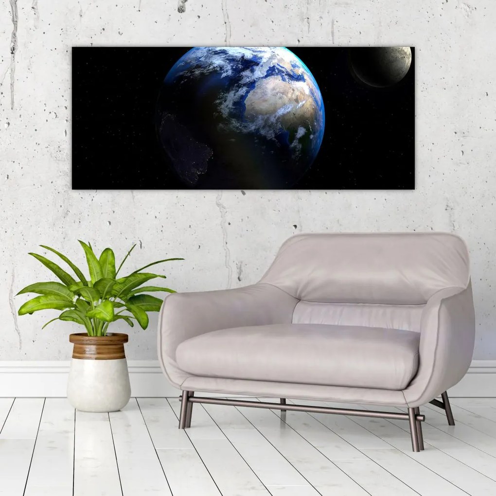 Tablou planetei Pământul (120x50 cm)