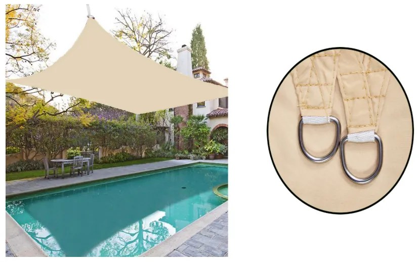 Parasolar de gradina 3x2m bej