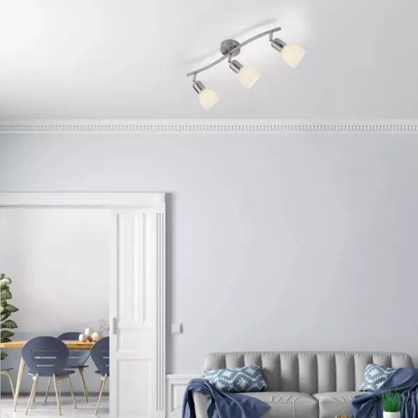 JUST LIGHT. 11953-55 - Spot KARO, 3x E14, 3x40W, 230V, crom mat