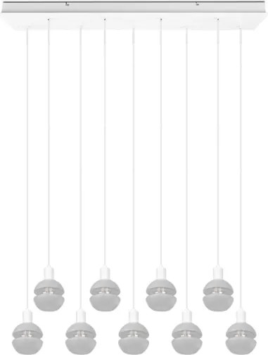 Trio - Candelabru suspendat pe cablu MELA 9xE14/25W/230V, alb