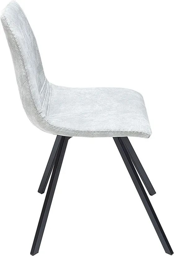 Set de 4 scaune industrial retro ideale bucatarii, birouri sau sali de conferinta, Amsterdam gri A-38364 VC