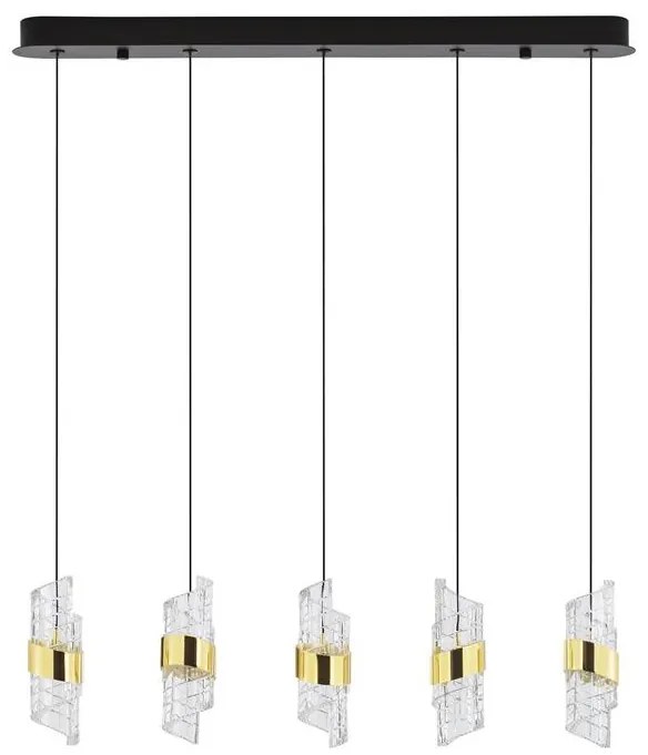 Lustra cu 5 pendule LED design modern Seneca