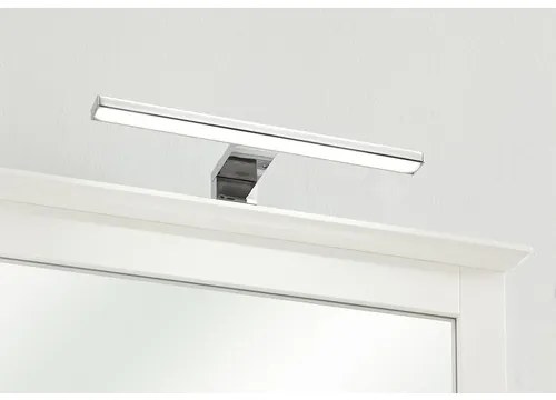 Corp de iluminat pentru oglinda, metal, crom. 30 x 3,5 x 7 cm