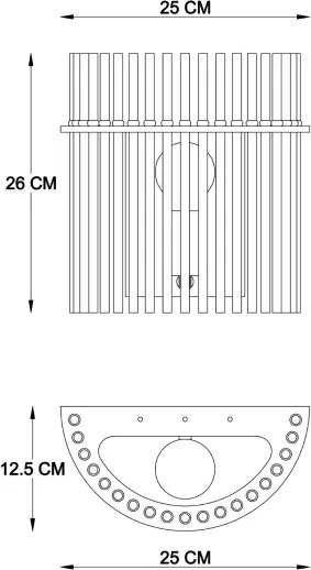 Aplică Globo 15698W GORLEY 1xE27/60W/230V negru