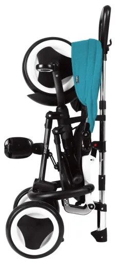 Tricicletă pentru copii 3 în 1 QPlay RITO EVO turcoaz