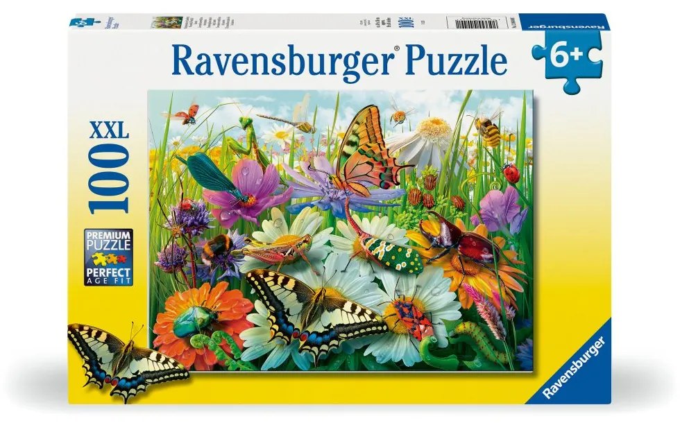 PUZZLE LUMEA MINUNATA A INSECTELOR 100 PIESE XXL - RAVENSBURGER (RVSPC04049)