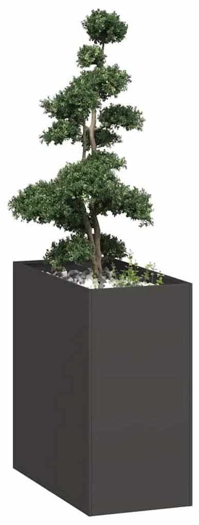 vidaXL Jardinieră Negru 40x80x80 cm Oțel