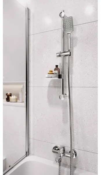 Novaservis - Set pentru cadă cu baterie METALIA, crom lucios