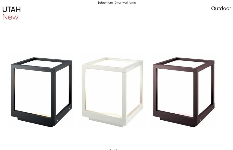 Mini Stalp iluminat exterior IP65 UTAH alb H-19cm, MA-8929