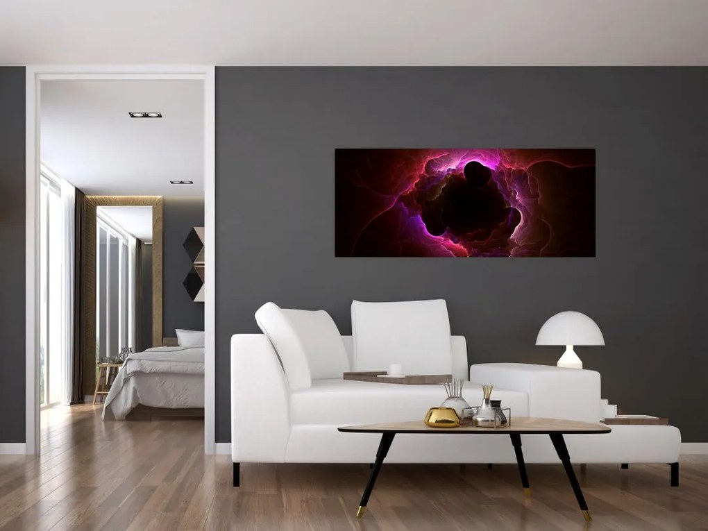 Tablou - abstracția cu nori (120x50 cm)