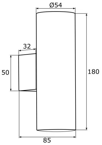 Aplică Argon 0909 MITOS 2xGU10/5W/230V neagră