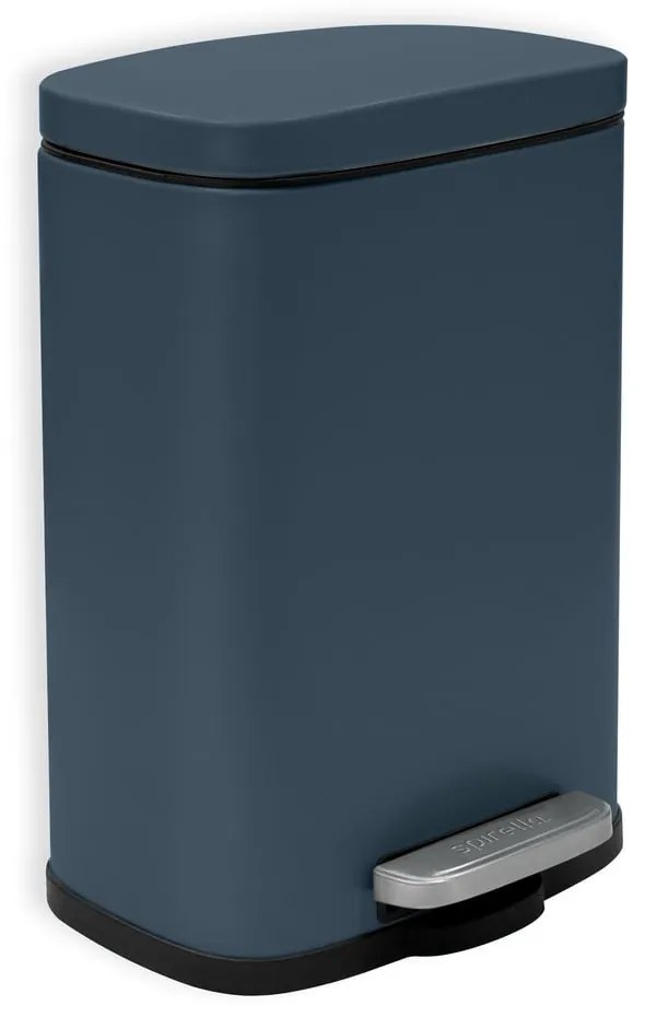 Coș de gunoi petrol cu pedală din oțel 5 l Akira – Spirella