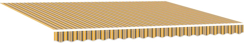 vidaXL Cortina Retractabilă Manual Multicolour 450 ×300 cm țesătură