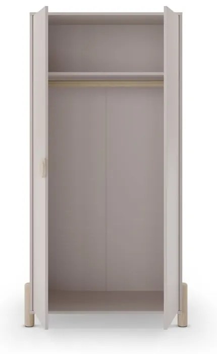 Șifonier de copii crem din lemn de pin 93x180 cm Enola – Marckeric