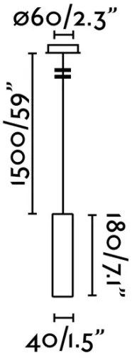 Lustră LED pe cablu FARO 29894 ORA LED/4W/230V albă