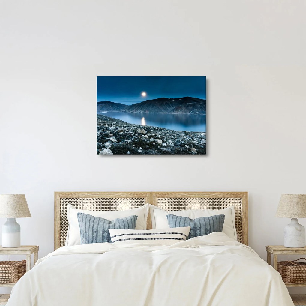 Tablou - Islanda noaptea (70x50 cm)