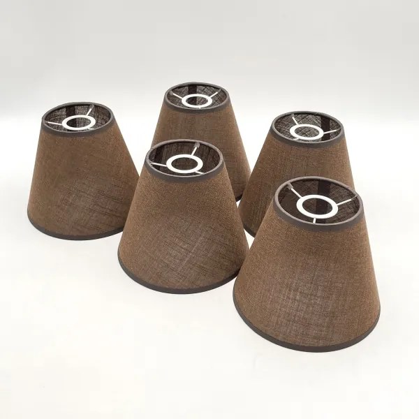 Lustră aplicată Brilagi ANTHONY 5xE14/40W/230V stejar/maro