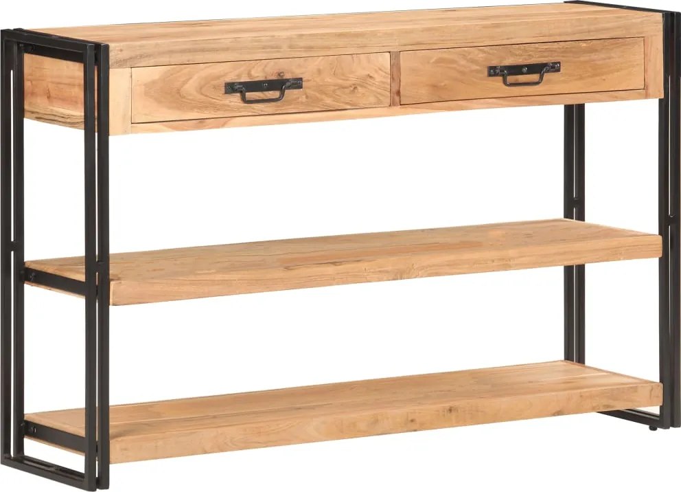 vidaXL Servantă, 120 x 30 x 75 cm, lemn masiv de acacia