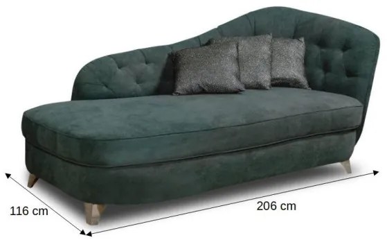 Recamier Stanga Retro, 206 x 116 Cm