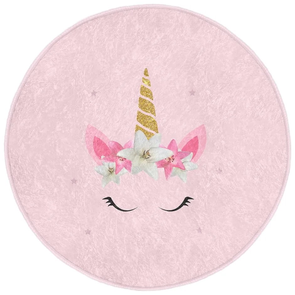 Covor pentru copii roz ø 100 cm Comfort – Mila Home