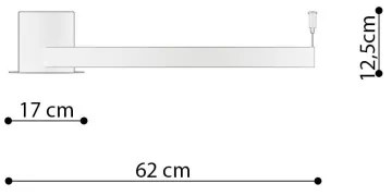 Thoro TH.222 - Plafonieră LED RIO LED/21W/230V CRI98 3000K Ø 55 cm auriu