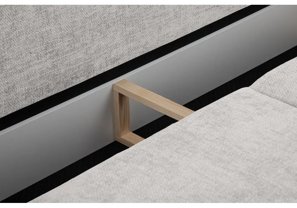 Canapea gri deschis 240 cm Matera – Cosmopolitan Design