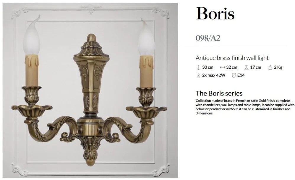 Aplica de perete LUX realizata manual, Boris