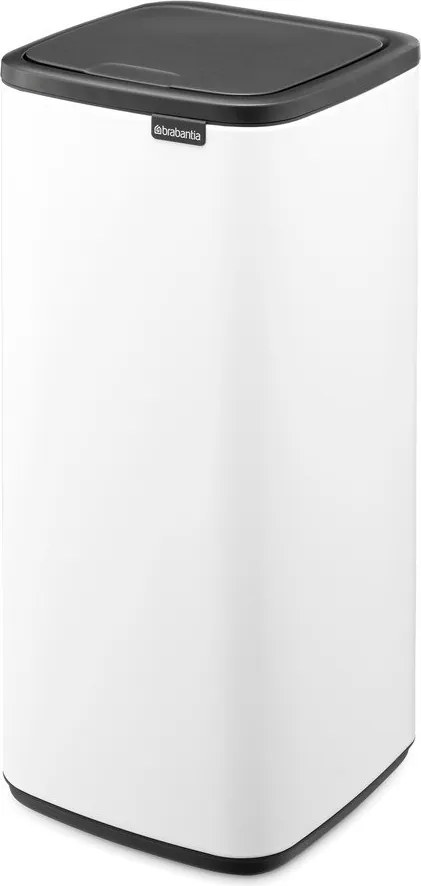 Coș de gunoi alb cu senzori de atingere din oțel 30 l Bo Touch – Brabantia