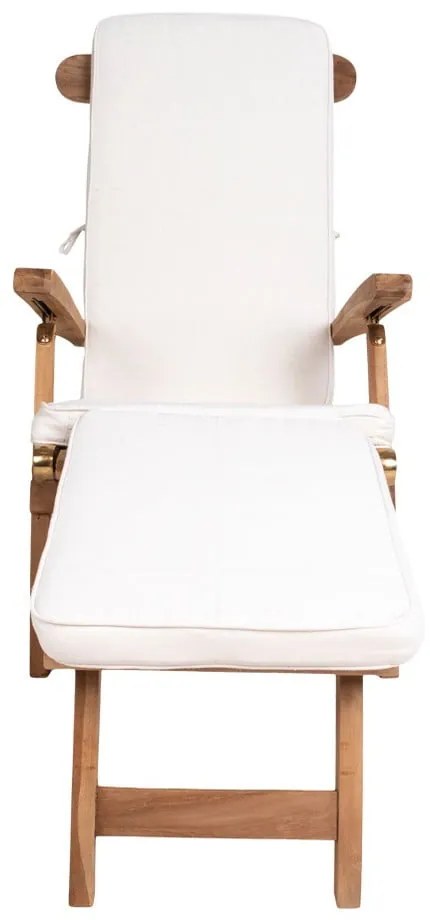 Pernă din bumbac pentru șezlong de grădină House Nordic Arrecife, alb