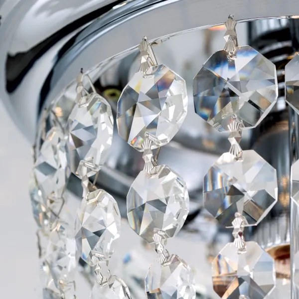 Plafonieră de cristal Orion DLU 1840/26 PLAFOND 1xE27/40W/230V d. 26 cm crom