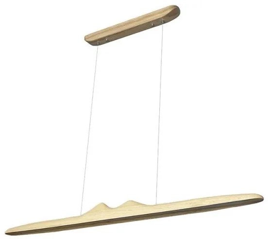 Lustră LED pe cablu LED/22W/230V 4000K 120 cm frasin/lemn masiv