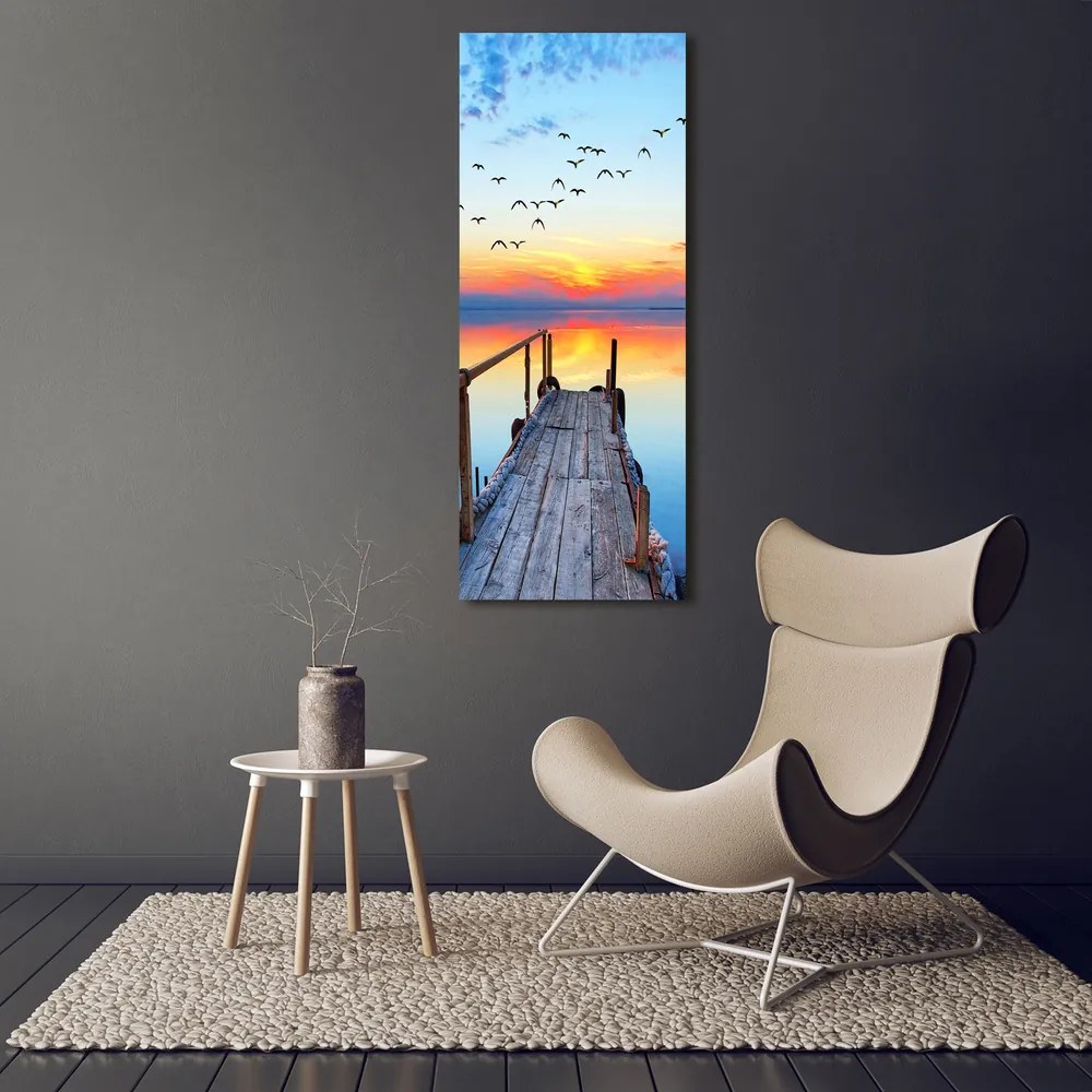 Imprimare tablou canvas Debarcader din lemn