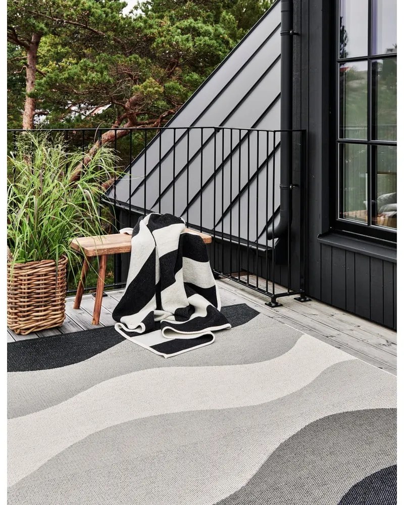 Covor pentru exterior și interior gri 70x100 cm Urvi Metal – Pappelina