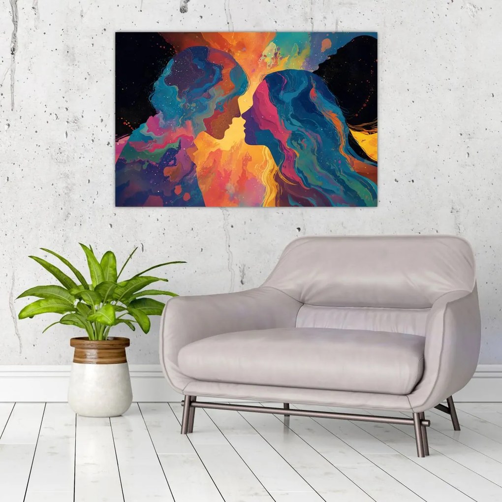 Tablou - Dragoste cosmică (90x60 cm)