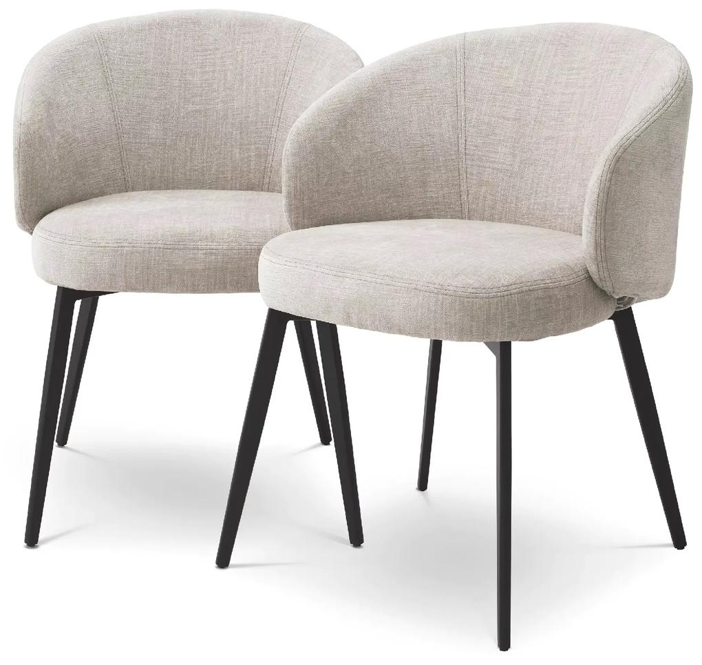 Set de 2 scaune cu brate design LUX Lloyd, Sisley bej