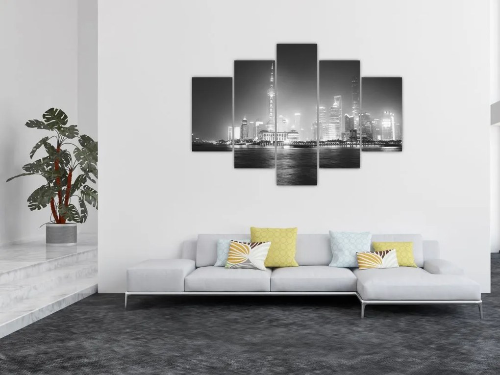 Tablou cu zgârăie nori moderene (150x105 cm)