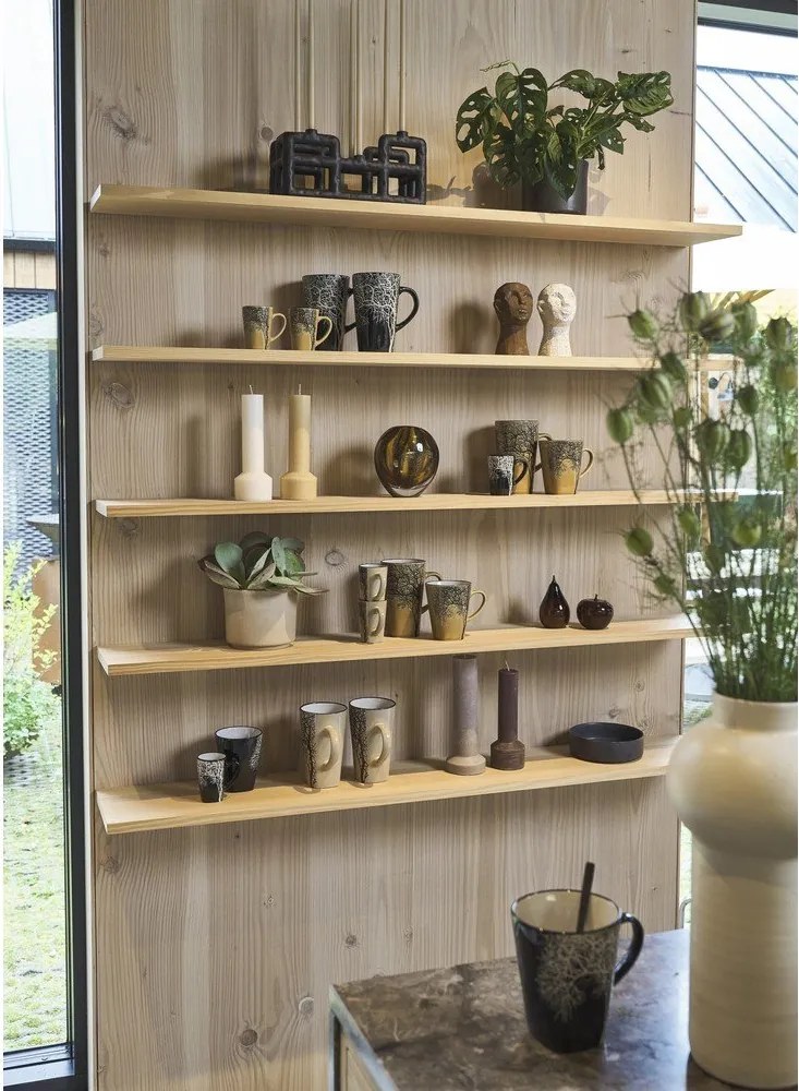 Căni galbene 4 buc. pentru espresso din gresie 100 ml Hela – Villa Collection