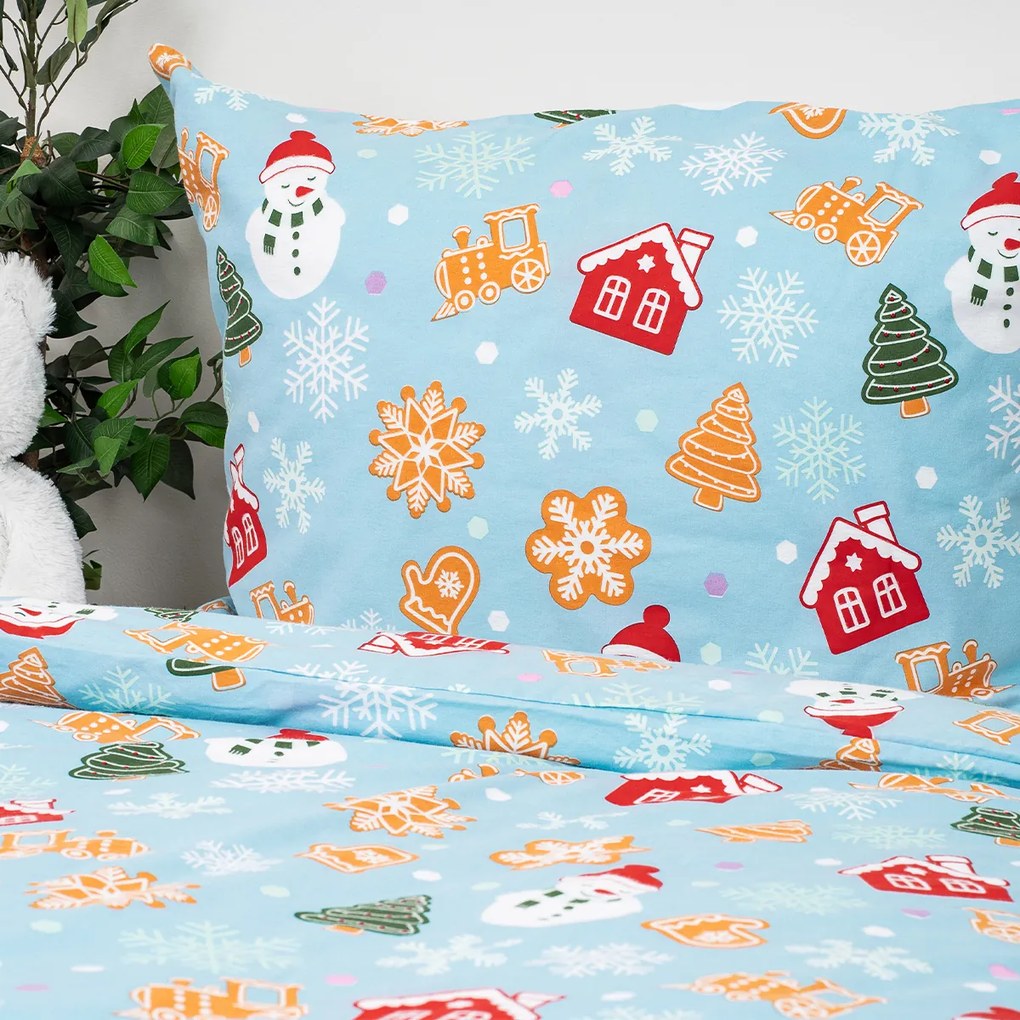 Lenjerie de pat din flanel 4Home Sweet Winter, 140x 200 cm, 70 x 90 cm, 140 x 200 cm, 70 x 90 cm
