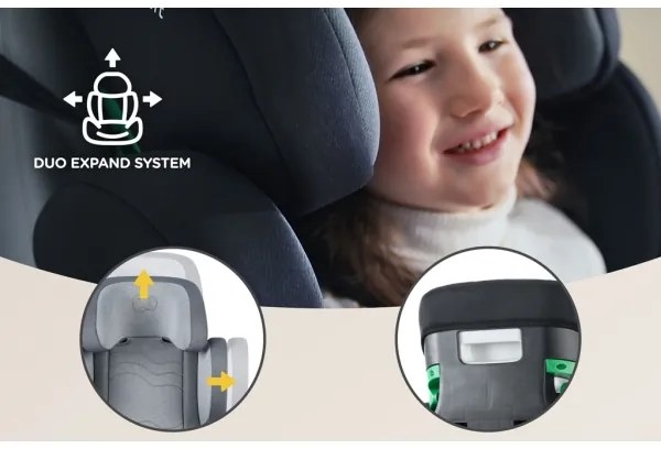 Scaun auto KINDERKRAFT SELECT XPAND 2 i-Size (100-150 cm) Premium Rocket grey