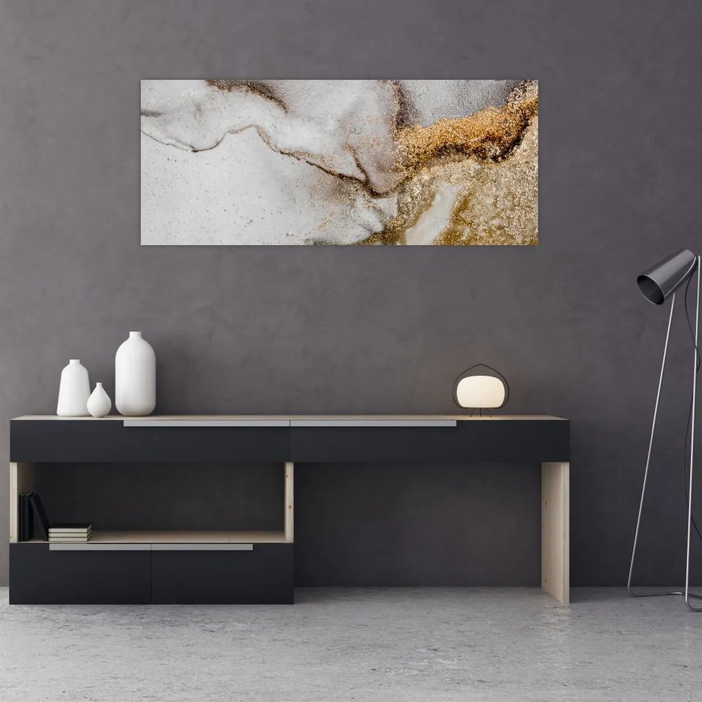 Tablou - Cerneală de marmură (120x50 cm)