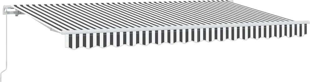 vidaXL Cortina Retractabilă Manual Antracit 400 x 200 cm țesătură