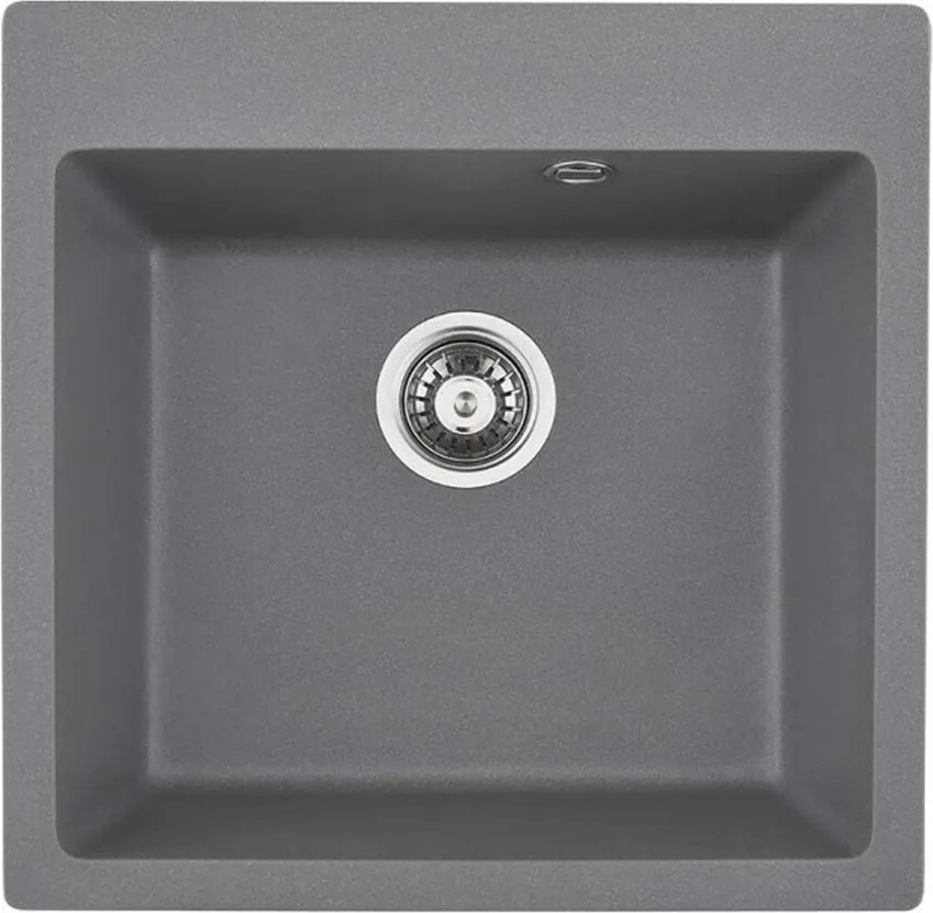 Chiuveta compozit Inter Ceramic finisaj granit gri 50x50 cm