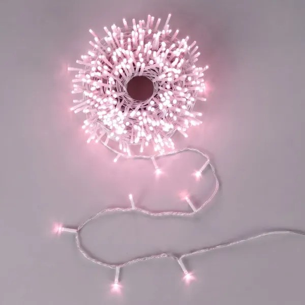 Aigostar - Ghirlandă de Crăciun LED pentru exterior 400xLED/8 funcții 43m IP44 roz